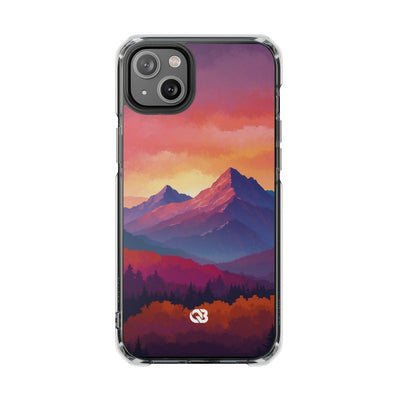 Crimson Mountain Dusk · Impact Handyhülle für iPhone · Magsafe