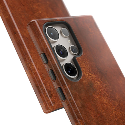 Orange Tough Phone Case for Samsung - Oxidized Iron Crust