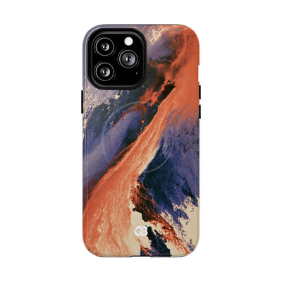 Solar Aura Drift · Tough 2.0 Magnetic Phone Case for iPhone · Orange