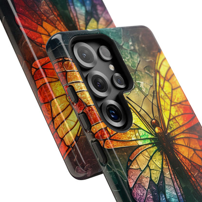 Stained Glass Butterfly Samsung S25 Ultra Case - Tough