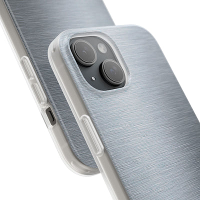 Silver Lite Phone Case for iPhone - Satin Chrome Grain