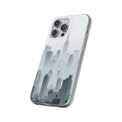 Grey Lite Phone Case for iPhone - Steel Mist Skyline
