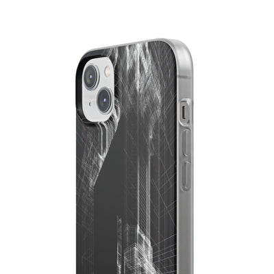 Black Lite Phone Case for iPhone - Ghost Urban Wireframe