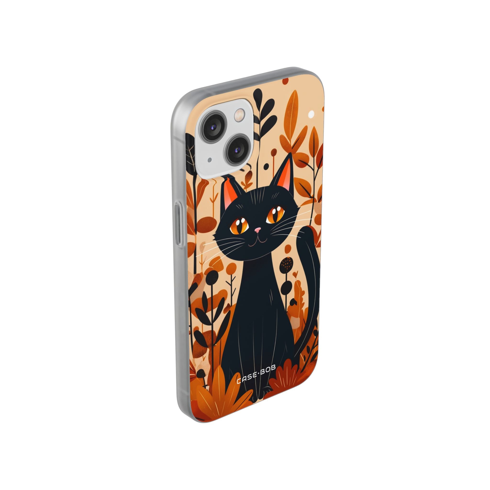Black Cat Glow iPhone 14 Case - Soft