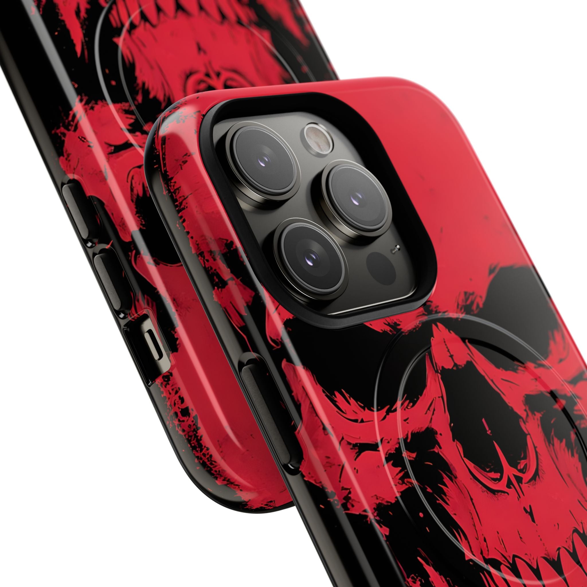 Crimson Street Skull · Tough+ Magsafe