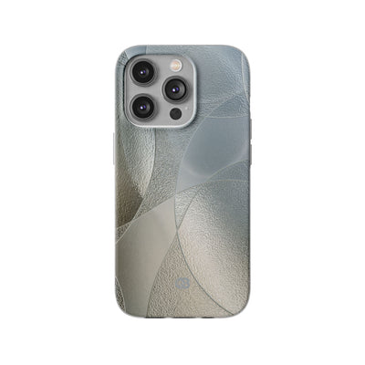 Silver Lite Phone Case for iPhone - Frosted Silver Mosaic