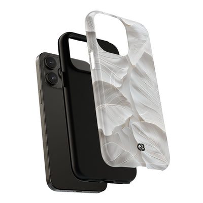 Sculpted Ivory Leaves · Tough+ Hoesje voor iPhone · Magsafe