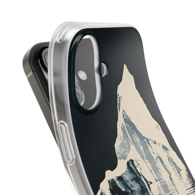 Blue Lite Phone Case for iPhone - Frozen Navy Monolith