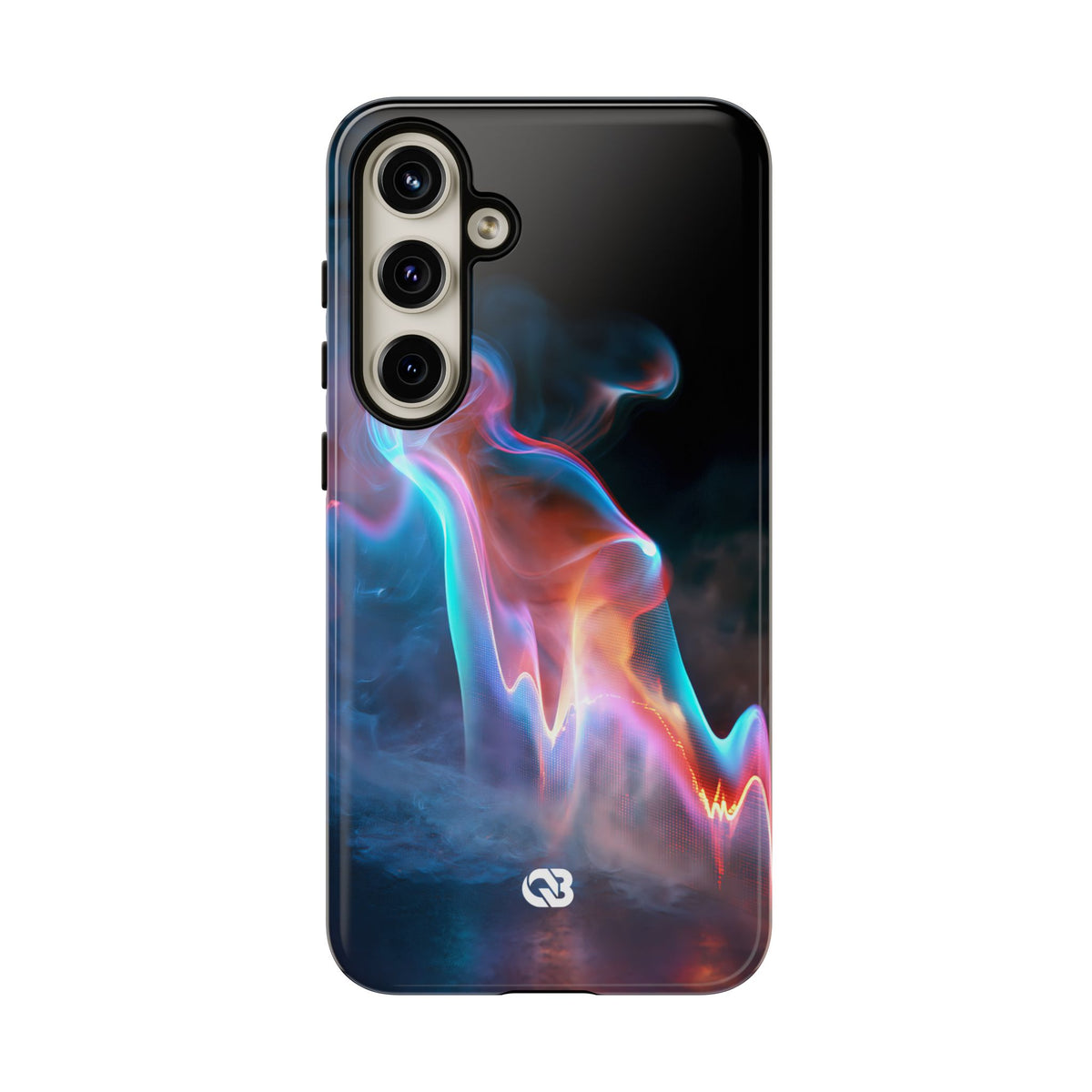 Neon Waveform · Tough Phone Case for Samsung · Black