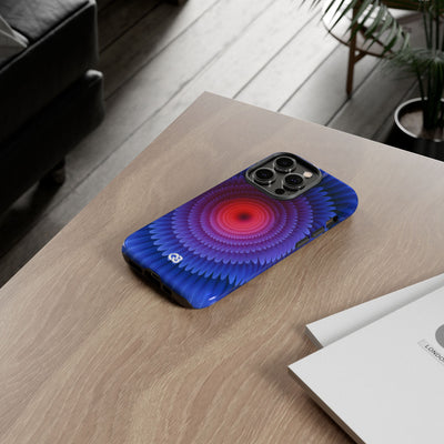 Radial Spectrum Bloom · Tough Phone Case for iPhone · Blue