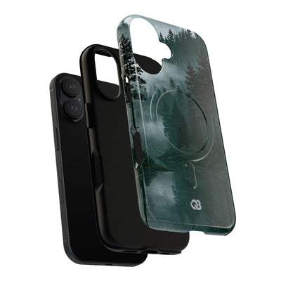 Green Tough 2.0 Magsafe Phone Case for iPhone - Misty Evergreen Mirror