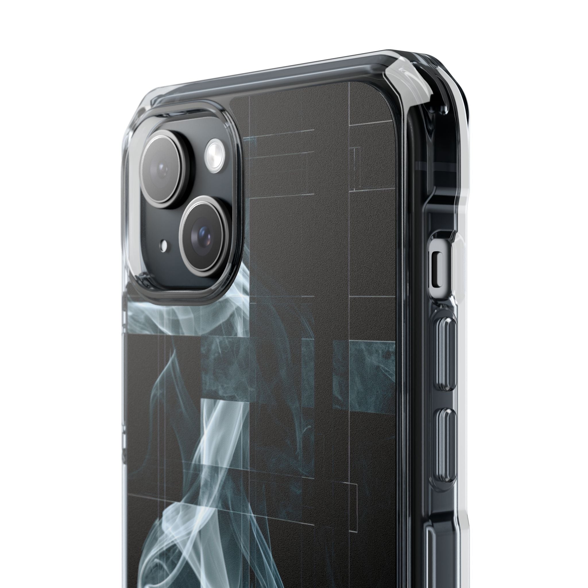 Black Impact MagSafe Phone Case for iPhone - Arctic Vapor Grid