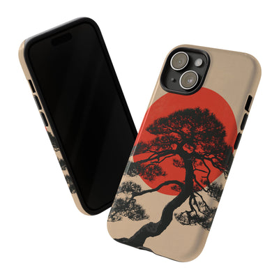 Crimson Pine Solitude · Tough Phone Case for iPhone · Beige