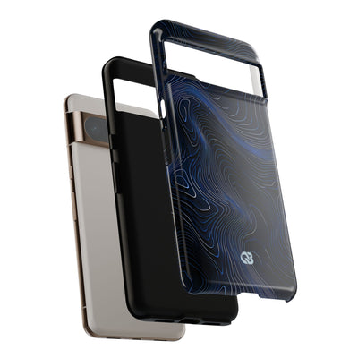 Blue Tough Phone Case for Google Pixel - Cobalt Contour Ridge