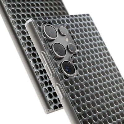 Silver Lite Phone Case for Samsung - Brutalist Steel Mesh