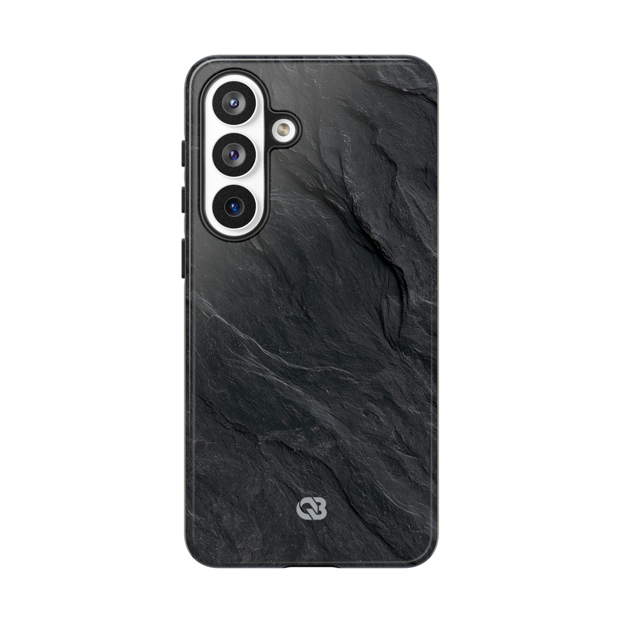 Black Tough Phone Case for Samsung - Midnight Slate Ridge