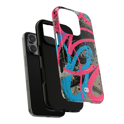 Cyber Splatter Flow · Tough 2.0 Magnetic Phone Case for iPhone · Pink