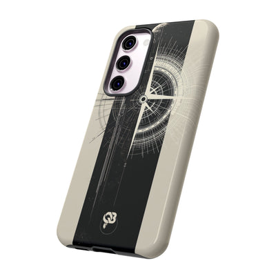 Beige Tough Phone Case for Samsung - Zenith Vector Spire