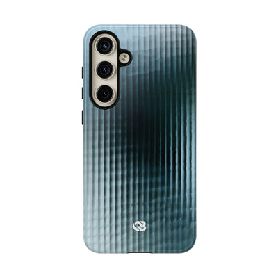 Blue Tough Phone Case for Samsung - Glacial Reeded Glass