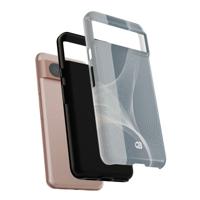 Grey Tough Phone Case for Google Pixel - Slate Mesh Horizon