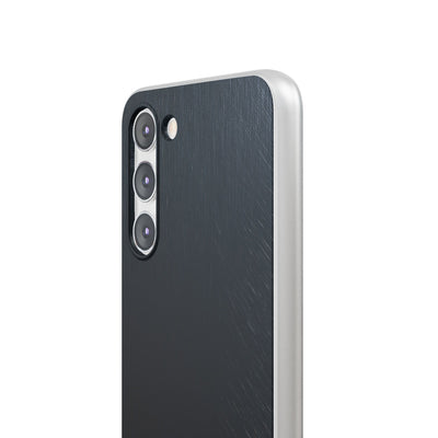 Black Lite Phone Case for Samsung - Midnight Brushed Grain