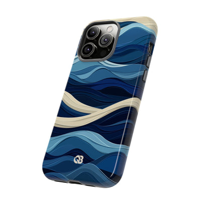 Cobalt Coast Layers · Tough Phone Case for iPhone