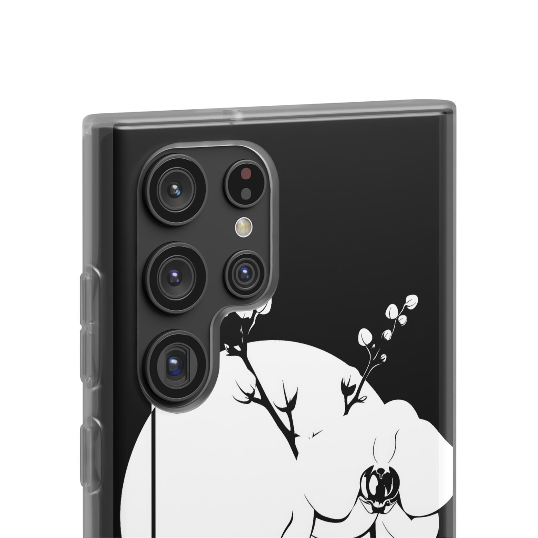 Black Lite Phone Case for Samsung - Lunar Orchid Grid