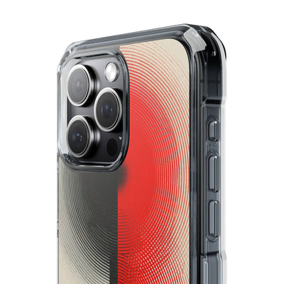 Red Impact MagSafe Phone Case for iPhone - Split Signal Red