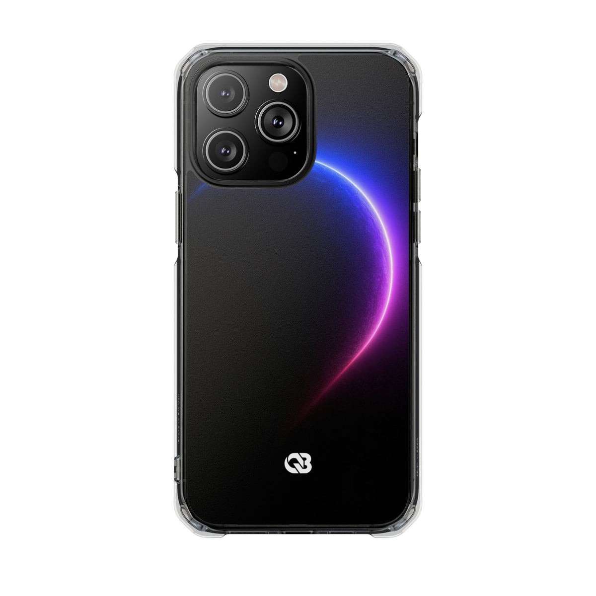 Luminous Eclipse · Clear Impact Magnetic Phone Case for iPhone · Black