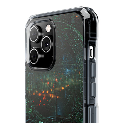 Tactical Avionics HUD · Clear Impact Magnetic Phone Case for iPhone · Green