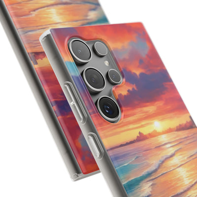 Crimson Shore Horizon · Soft Handyhülle für Samsung