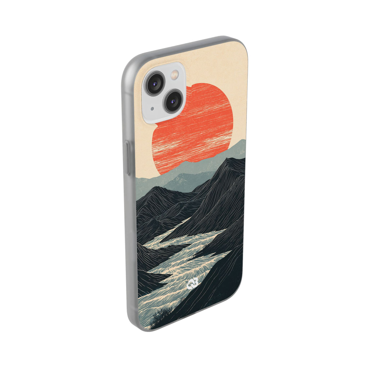 Crimson Ridge Horizon · Lite Phone Case for iPhone ·  Black