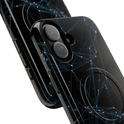 Black Tough 2.0 Magsafe Phone Case for iPhone - Arctic Neural Mesh