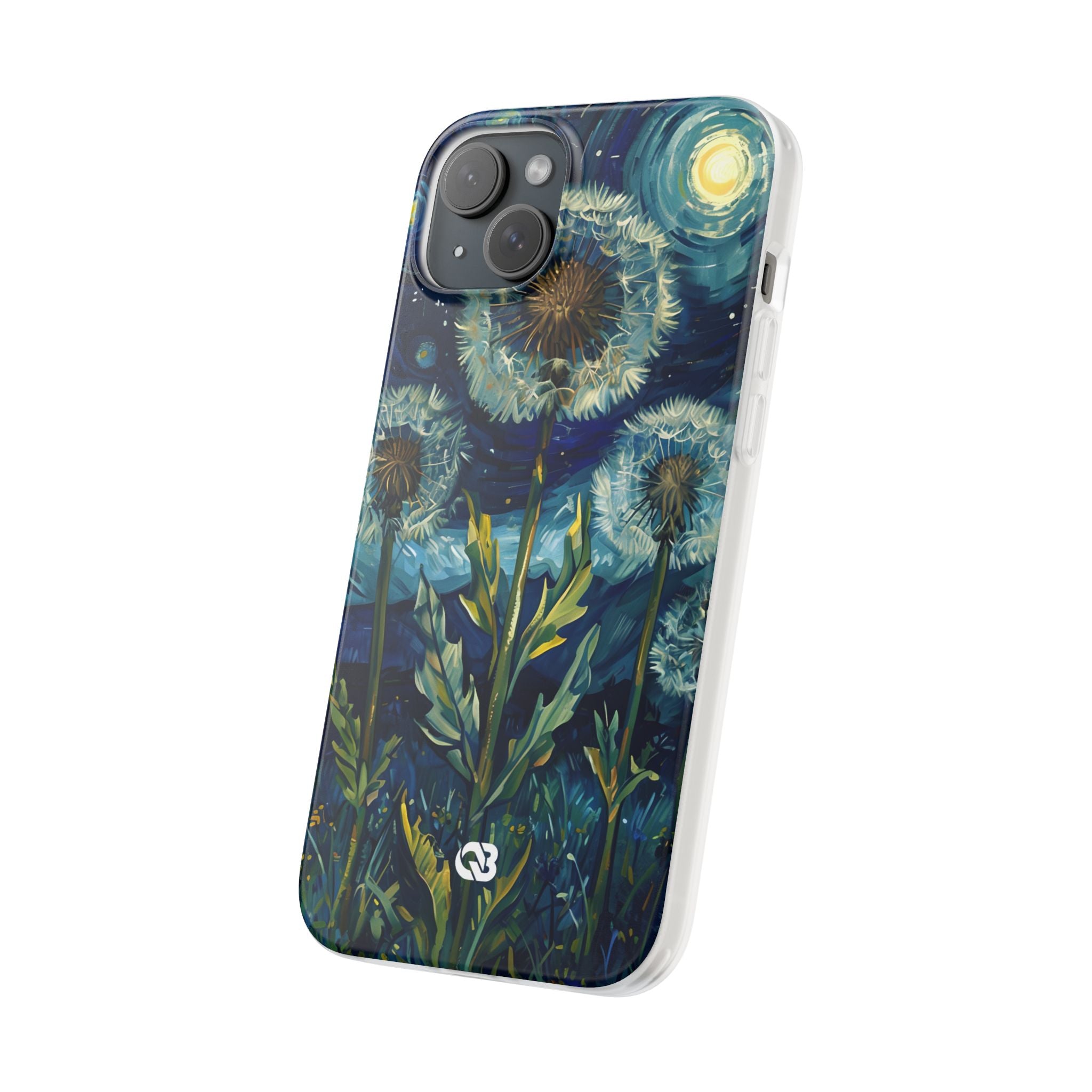 Starry Dandelion Swirl · Soft Phone Case for iPhone