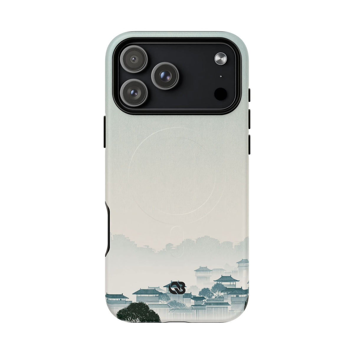 Blue Tough 2.0 Magnetic Phone Case for iPhone - Mist Valley Pagoda
