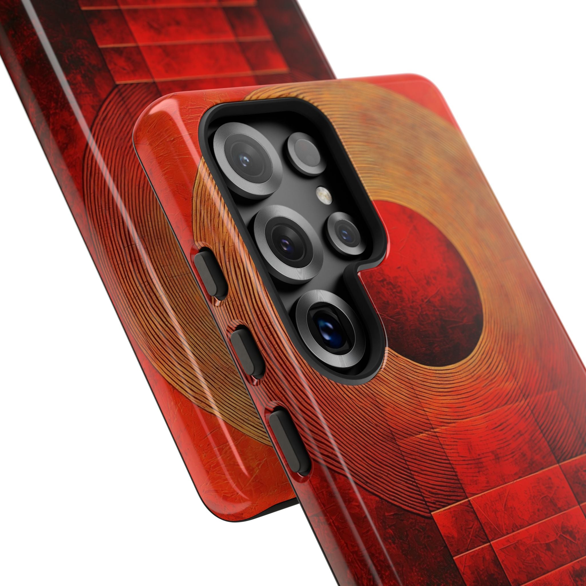 Crimson Solar Halo · Tough Phone Cover for Samsung