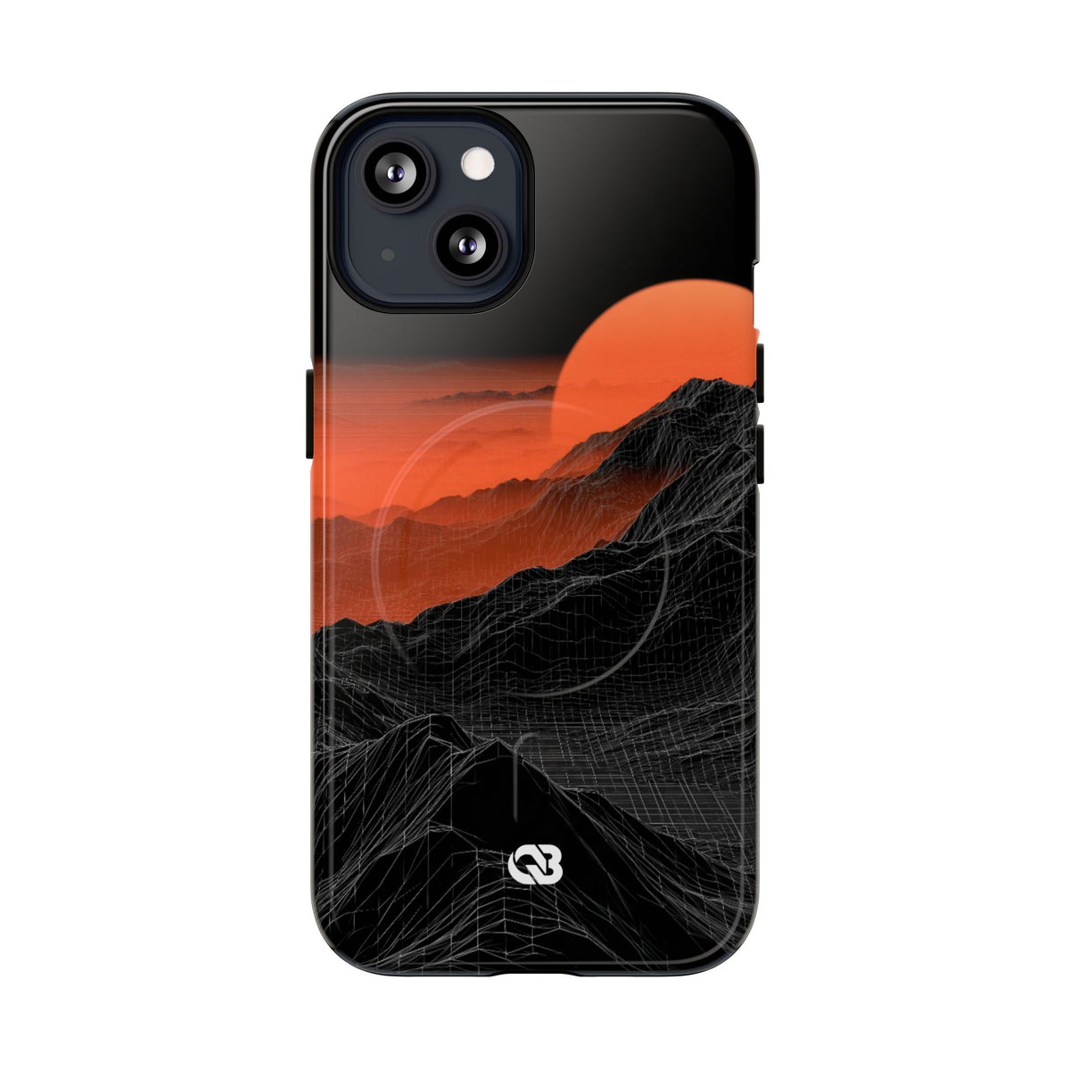 Solar Ridge Mesh · Tough 2.0 Magnetic Phone Case for iPhone · Black