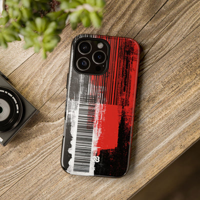 Distorted Barcode · Tough Phone Case for iPhone · Black