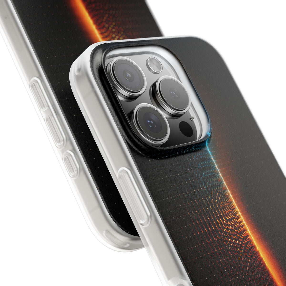 Luminous Refraction Grid · Lite Phone Case for iPhone ·  Black