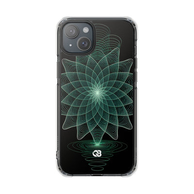 Verdant Harmonic Bloom · Impact Magnetic Phone Case for iPhone ·  Black