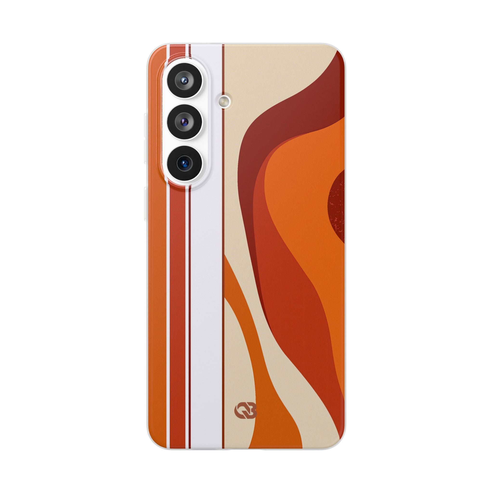 Orange Lite Phone Case for Samsung - Terracotta Metro Line