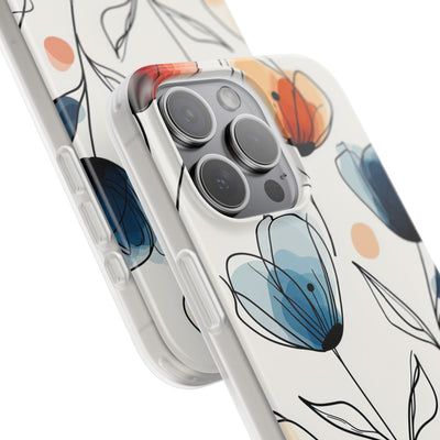 Ink Watercolor Tulips · Soft Handyhülle für iPhone