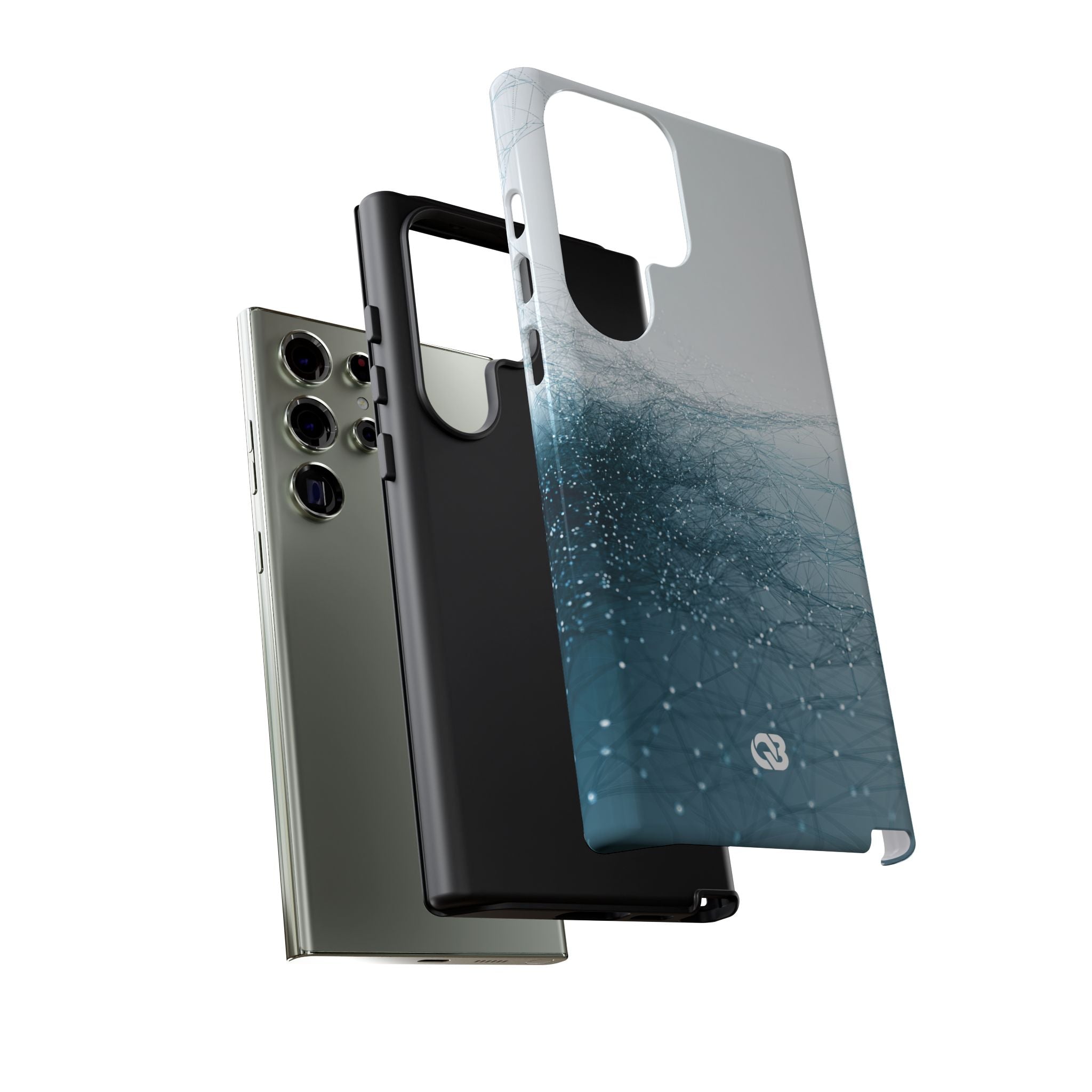 Teal Tough Phone Case for Samsung - Arctic Pulse Mesh