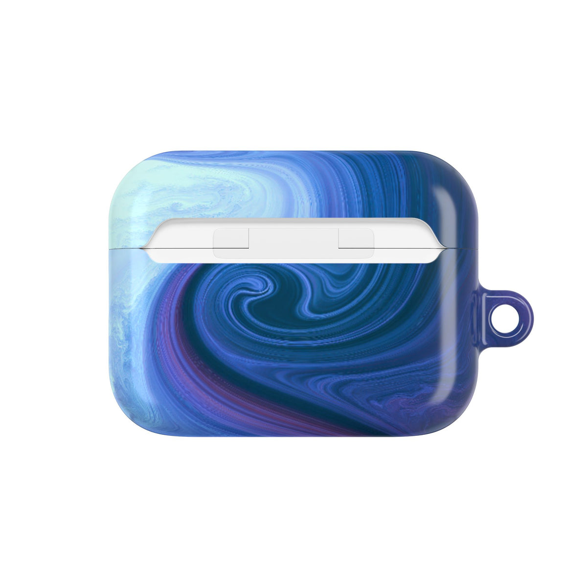 Azure Fluid Swirl · Hard Case for AirPods & AirPods Pro · Blue