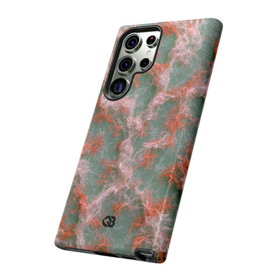 Coral Pixel Matrix · Tough Phone Case for Samsung · Green