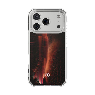 Luminous Monolith · Clear Impact Magnetic Phone Case for iPhone · Black