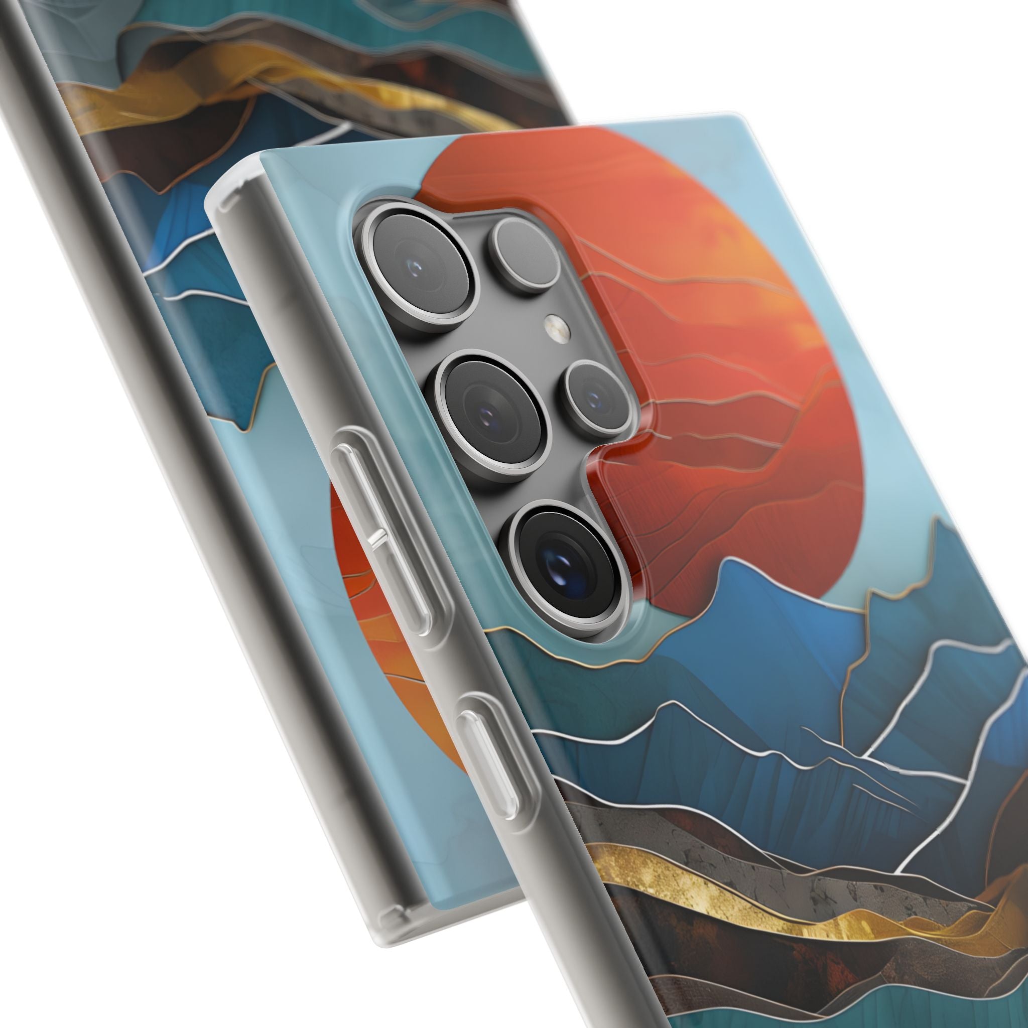 Molten Sun Peaks · Soft Handyhülle für Samsung