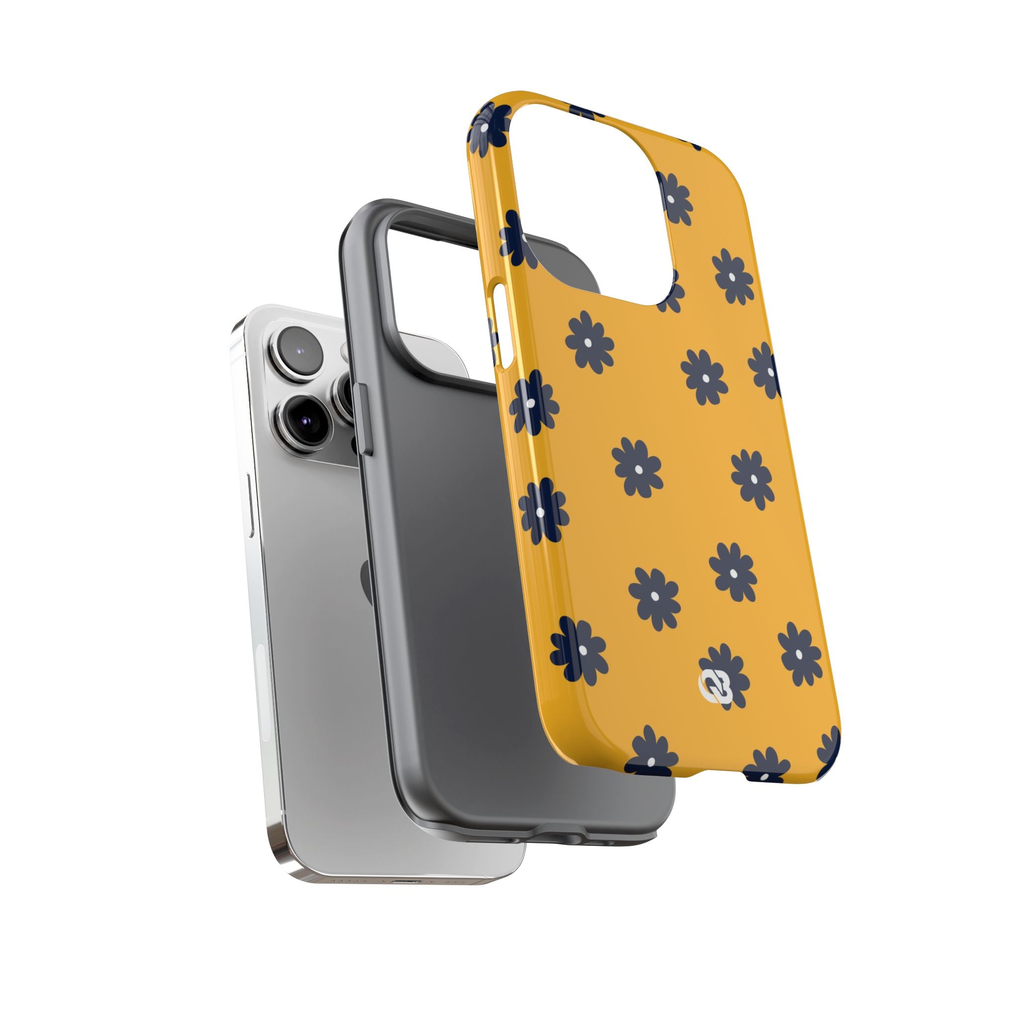 Navy Daisy Mustard · Tough Phone Case for iPhone