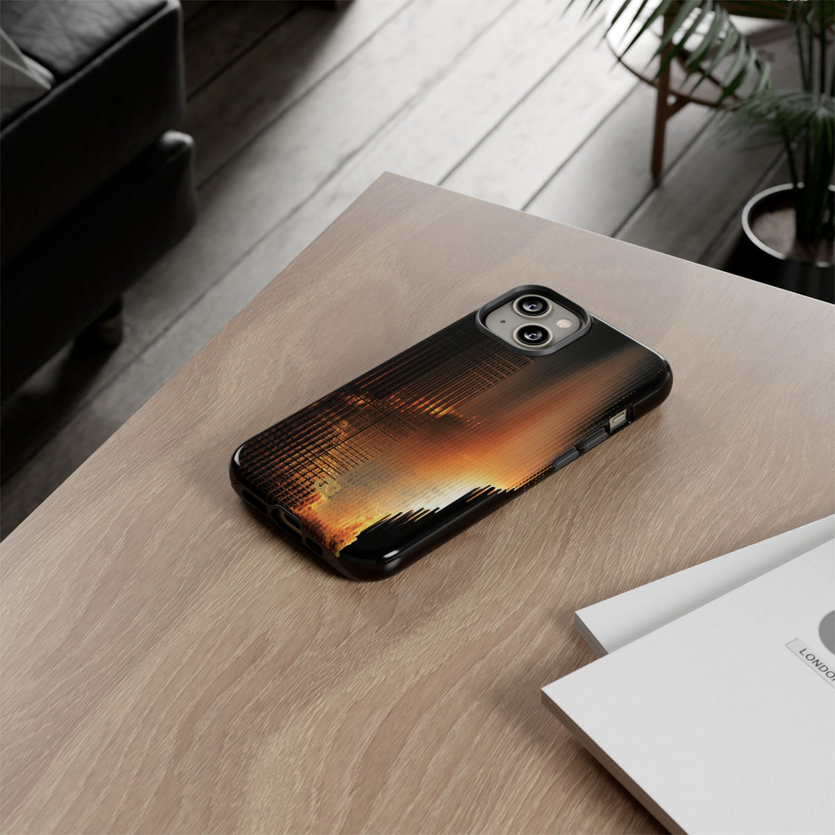 Luminous Grid · Tough Phone Case for iPhone · Black