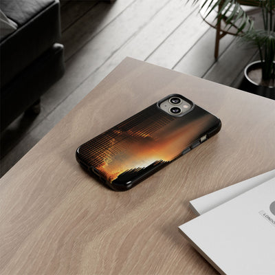 Luminous Grid · Tough Phone Case for iPhone · Black